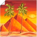 Artland Wandbild »Pyramiden mit Palmen«