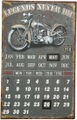 Ambiente Haus Metallschild »Metallbild Kalender - Biker 25x40cm«, (1 St.)