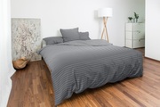 undefined, Bettwäsche Satin mit eleganten Streifen, anthrazit