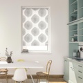 LICHTBLICK ORIGINAL Seitenzugrollo »Rollo Klemmfix, ohne Bohren, blickdicht, Stripy Boho Drop - Weiss«, blickdicht, Sichtschutz-Blendschutz, freihängend