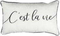 ELBERSDRUCKE Dekokissen »Cest la Vie 08«, (1 St.), Kissen mit Füllung, 30x50 cm