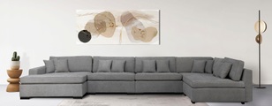 Guido Maria Kretschmer Home&Living Wohnlandschaft »Skara XXL«, Lounge-Sofa XXL mit Federkern-Polsterung, in vielen Bezugsvarianten, auch recycelt