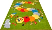 HANSE Home Teppich »Weather Bug«, rechteckig, 9 mm Höhe, Weicher Flor, Farbenfrohes Design, Kinderzimmer, Spielunterlage, Tiere, strapazierfähig, pflegeleicht