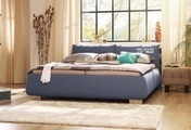 TOM TAILOR Polsterbett »SOFT PILLOW«, mit Kopfteil in Kissenform mit TOM TAILOR Fashion Print, wahlweise mit Lattenrost und Matratze