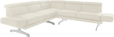 Places of Style Ecksofa »Amantea«, mit Fussablage, Arm-, Kopf- und Rückenverstellung, wahlweise mit 2 Drehsitzen - so wird der äussere Sitz zum Sofa