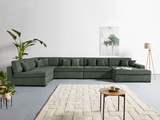 Guido Maria Kretschmer Home&Living Wohnlandschaft »Skara XXL«, Lounge-Sofa XXL mit Federkern-Polsterung, in vielen Bezugsvarianten, auch recycelt