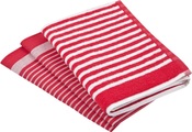 ROSS Geschirrtuch »Exclusiv«, (Set, 3 tlg.), 1x Küchen-Frottiertuch 50x50 cm Streifen und 2x Geschirrtücher 50x70 cm