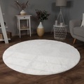Paco Home Teppich »Soft 380«, rund, 22 mm Höhe, Kuschelteppich - besonders weich, Uni-Farben, ideal im Wohnzimmer & Schlafzimmer