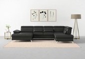sit&more Wohnlandschaft »Cabrio«, Sitztiefenverstellung und Federkern, jeweils inklusive 3 Nierenkissen