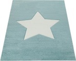 Paco Home Kinderteppich »Cosmo 397«, rechteckig, 18 mm Höhe, 3D-Design, Motiv Stern, Pastell-Farben, Kinder- und Jugendzimmer