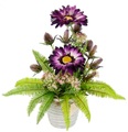 IGEA, I.GE.A. Kunstblume »Arrangement aus Gerbera im Topf aus Keramik«, Tischgestecke Blumendekoration Seidenblumen Künstliche Blumen