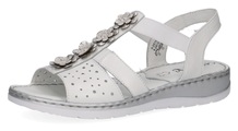 Caprice Sandale, Sommerschuh, Sandalette, Riemchensandale, mit Blütendeko