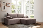 exxpo - sofa fashion Ecksofa, mit Federkern, inklusive Bettfunktion und Bettkasten in verschiedenen Cord-Farben