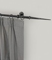 GARESA Gardinenstange »ESPERANCA«, 1 läufig-läufig, Wunschmasslänge, rustikale Vorhanggarnitur, verlängerbar, Endknopf Spitze, m. Ringe