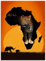 Artland Glasbild »Afrika der schwarze Kontinent«