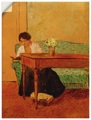Artland Wandbild »Elisabeth auf grünem Sofa, lesend«