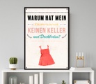 queence Metallbild »Kleiderschrank«, Schriftzüge, (1 St.), Stahlschilder