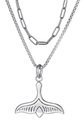 FIRETTI, Firetti Kette mit Anhänger »Schmuck Geschenk, Flosse«, (Set, 3 tlg.), zu Kleid, Shirt, Jeans, Sneaker! Anlass Geburtstag Weihnachten