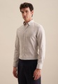 seidensticker Flanellhemd »Regular«, Regular Langarm Button-Down-Kragen Karo