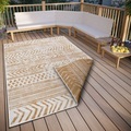 NORTHRUGS Teppich »BIRI Wendeteppich«, rechteckig, In- und Outdoor geeignet, im Boho Stil, Flachgewebe