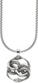 Bruno Banani, Bruno Banani Kette mit Anhänger »Schmuck Geschenk Venezia Uroboroi double snake, B0245N/20/00/55«