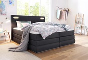 COLLECTION AB Boxspringbett »Rubona«, inkl. Bettkasten, LED-Beleuchtung und Topper