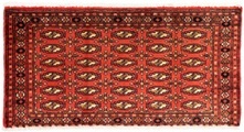 morgenland Wollteppich »Turkaman Teppich handgeknüpft rot«, rechteckig, 8 mm Höhe