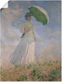 Artland Wandbild »Frau mit Sonnenschirm, Susanne Hoschedé«