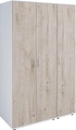Lüttenhütt Kleiderschrank, Kleiderschrank mit 3 Drehtüren, innen 2 Wäschefächer, 3 Ausführungen