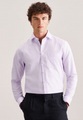 Business Hemd Regular Fit Langarm Uni Herren Flieder 48
