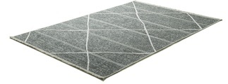 Sansibar Teppich »Braderup«, rechteckig, 2 mm Höhe, Flachgewebe, modernes Scandi Design, Motiv Rauten, mit Fransen, ideal im Wohnzimmer & Schlafzimmer