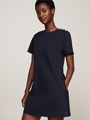 Tommy Hilfiger Blusenkleid »PUNTO S/S SHORT SHIFT DRESS«, mit Kurzarm