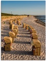 Artland Wandbild »Strandkörbe Ostseeküste in Wustrow«