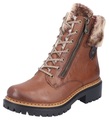 Rieker Damen Schnürboot Cognac