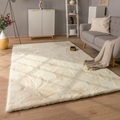 Paco Home Hochflor-Teppich »Rabbit Deluxe 860«, rechteckig, Kunstfell, Uni-Farben, sehr weicher Flor, Wohnzimmer, Schlafzimmer