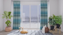 HOMING, HOMING Vorhang »Namiko«, (1 St.), blickdicht, Streifen, Farbverlauf, Wohnzimmer, Schlafzimmer