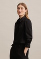 seidensticker Hemdbluse »Schwarze Rose«, Langarm Kragen Uni glänzend