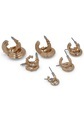J.Jayz Ohrstecker-Set »Halbcreolen Set goldfarben«, (Set, 12 tlg.)