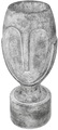 Gilde, GILDE Pflanzkübel »Pflanzkübel Face, grau«, (1 St.), Blumenkübel, Pflanzübertopf, Blumentopf, aus Magnesia, mit graphischen Gesichtszügen, mit eingearbeiteten Pflanztopf, in verschiedenen Grössen erhältlich, In- und Outdoor geeignet, Wohnzim