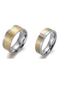 Firetti Trauring »6,0 mm, 8,0 mm, bicolor, teilweise IP-beschichtet, gelbgoldfarben, glänzend, matt, strukturiert«