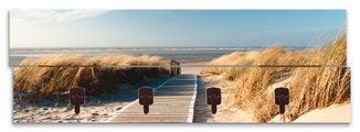 Artland Garderobenpaneel »Nordseestrand auf Langeoog - Steg«