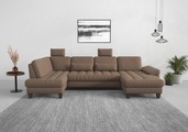 sit&more Wohnlandschaft, wahlweise mit Bettfunktion, Bettkasten, Sitztiefenverstellung