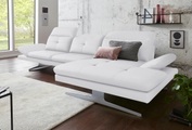 exxpo - sofa fashion Ecksofa, inkl. Kopf- bzw. Rückenverstellung und Armlehnenverstellung