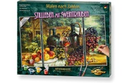 Schipper 609260847 - Malen nach Zahlen, Meisterklasse, Stilleben mit Weintrauben, Triptychon