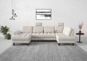 sit&more Wohnlandschaft, wahlweise mit Bettfunktion, Bettkasten, Sitztiefenverstellung