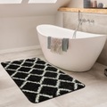 PACO HOME, Paco Home Badematte »Side 506«, Höhe 25 mm, rutschhemmend beschichtet, fussbodenheizungsgeeignet, Badteppich, Rauten Design, waschbar, rechteckig & rund erhältlich