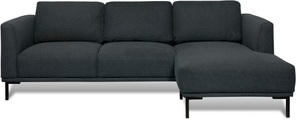 GOODproduct Ecksofa »Fillin«, Struktur hergestellt aus recycelten PET-Flaschen und im Leinen-Mix