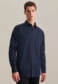 Business Hemd Regular Fit Langarm Uni Herren Marine 43