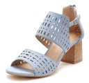 LASCANA Riemchensandalette, Sandale, Sommerschuh mit Blockabsatz und Cut-Outs VEGAN