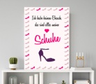 queence Metallbild »Schuhe«, Schriftzüge, (1 St.), Stahlschilder